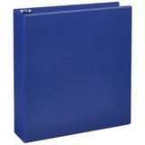 Just Basics Economy Nonview 3-Ring Binder, 2in Round Rings, Blue