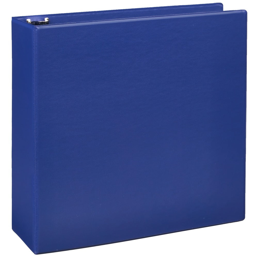 Just Basics Economy Nonview 3-Ring Binder, 3in Round Rings, Blue