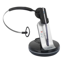 Load image into Gallery viewer, VTech VH6210 Convertible DECT Office Wireless Headset For Business Desktop Phones, Black/Silver
