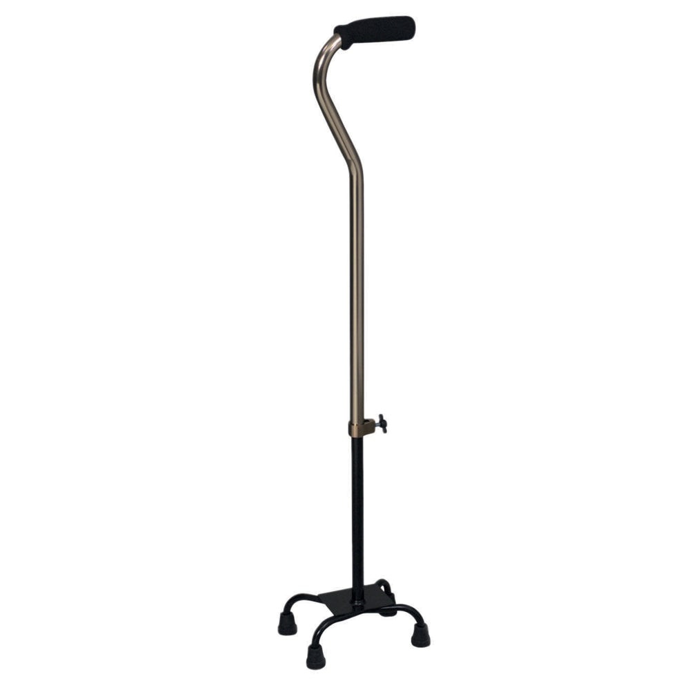 DMI Small-Base Adjustable Quad Canes, 38inH x 6inW x 8inD, Bronze, Pack Of 2