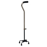 DMI Small-Base Adjustable Quad Canes, 38inH x 6inW x 8inD, Bronze, Pack Of 2