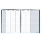 House of Doolittle 40-Week Teachers Planners, 8 1/2in x 11in, 100% Recycled, FSC Certified, Blue, Pack Of 3