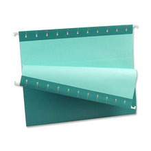 Load image into Gallery viewer, Oxford Color 1/5-Cut Hanging Folders, Letter Size, Teal, Box Of 25