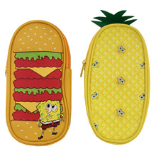 Load image into Gallery viewer, Inkology Nickelodeons SpongeBob SquarePants Pencil Pouches, 8-1/2in x 4in, Assorted Designs, Pack Of 6 Pencil Pouches