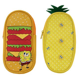 Inkology Nickelodeons SpongeBob SquarePants Pencil Pouches, 8-1/2in x 4in, Assorted Designs, Pack Of 6 Pencil Pouches