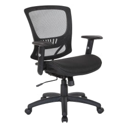 Office Star Ergonomic Mesh Mid-Back Manager's Chair, Black