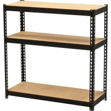 Load image into Gallery viewer, Lorell Narrow Steel Shelving - 30in Height x 30in Width x 12in Depth - Recycled - Black - Steel - 1Each
