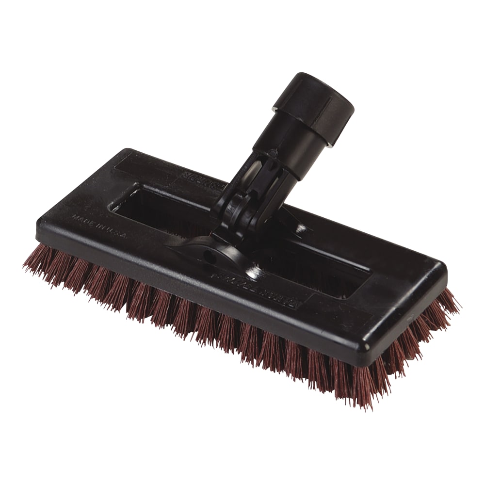 Carlisle Swivel Scrub Brushes, 8in, Rust, Pack Of 12 Brushes