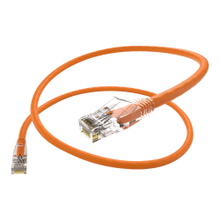 Load image into Gallery viewer, Unirise UNC Group Clearfit - Patch cable - RJ-45 (M) to RJ-45 (M) - 5.9 in - CAT 6 - snagless - orange