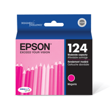 Load image into Gallery viewer, Epson 124 DuraBrite Ultra Magenta Ink Cartridge, T124320