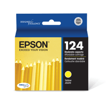 Load image into Gallery viewer, Epson 124 DuraBrite Ultra Yellow Ink Cartridge, T124420