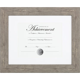 Burnes Document Frame - 11in x 14in Frame Size - Holds 8.50in x 11in Insert - Rectangle - Vertical, Horizontal - 1 Each - Blue, Gray