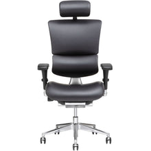 Load image into Gallery viewer, X-Chair X4 Ergonomic Bonded Leather High-Back Task Chair With Headrest, Black