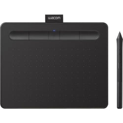 Wacom Intuos Wireless Graphics Drawing Tablet for Mac, PC, Chromebook & Android (small) with Software Included - Black - Graphics Tablet - 5.98in x 3.74in - 2540 lpi Wired/Wireless - Bluetooth - 4096 Pressure Level - Pen - PC, Mac - Black