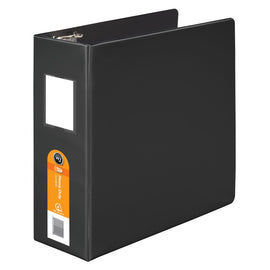 Wilson Jones Heavy-Duty 3-Ring Binder, 4in D-Rings, Black