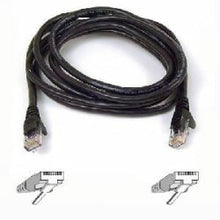 Load image into Gallery viewer, Belkin 100ft Cat6 Snagless Molded Patch Cable RJ45 - patch cable - ethernet - black - RJ-45 Male - RJ-45 Male - 100ft - Black
