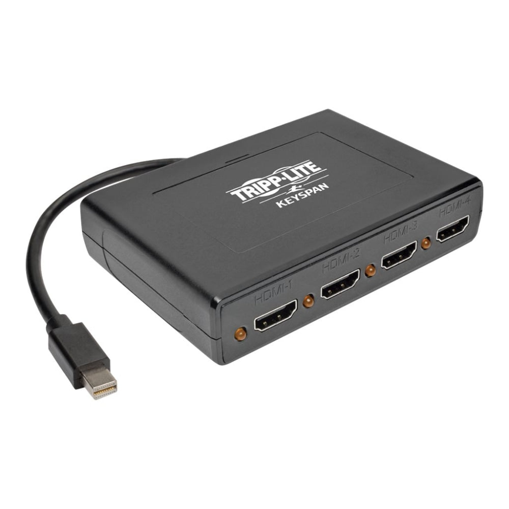 Tripp Lite 4-Port Mini DisplayPort to HDMI Multi Stream Transport Hub 4Kx2K @ 24/30Hz - Video/audio splitter - 4 x HDMI - desktop - TAA Compliant