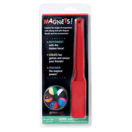 Dowling Magnets Magnet Wand And Magnet Marbles, 7/8inH x 4 1/8inW x 9 5/8inD, Assorted Colors, Pre-K -Grade 6