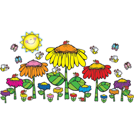 Carson-Dellosa D.J. Inkers Bulletin Board Set - Flower Garden