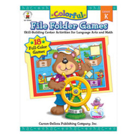 Carson-Dellosa Color File Folder Games Book - Kindergarten