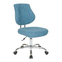 Office Star Sunnydale Fabric Mid-Back Office Chair, Sky