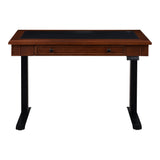 Koble Danee 50inW Height-Adjustable Computer Desk With Wireless Charging Pad, Birchwood