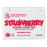 Ready 2 Learn Scented Stamp Pad, Dark Pink, Strawberry, Pack Of 6