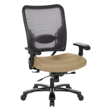 Load image into Gallery viewer, Office Star 75 Series Big &amp; Tall Ergonomic Double AirGrid Back And Custom Fabric Seat Chair, Buff