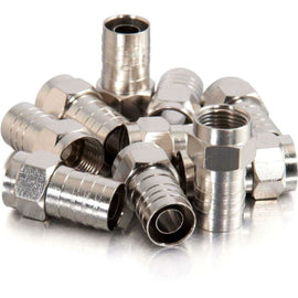 C2G RG6 Hex Crimp F-Type Connector - 50pk - F Connector