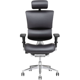 X-Chair X4 Ergonomic Brisa High-Back Task Chair With Headrest, Black