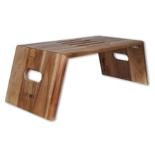 Load image into Gallery viewer, Victor Portable Folding 26inW Acacia Wood Laptop Desk, Deep Brown