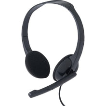Load image into Gallery viewer, Verbatim Stereo Headset with Microphone - Stereo - Mini-phone (3.5mm) - Wired - 32 Ohm - 20 Hz - 20 kHz - Over-the-head - Binaural - Circumaural - 5.74 ft Cable - Omni-directional Microphone