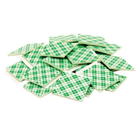 3M 4026 Double Sided Foam Squares, 1in x 1in, Natural, Case Of 1000