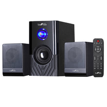 Load image into Gallery viewer, BeFree Sound BFS-15 2.1 Channel Surround Sound Bluetooth Speaker System, Black