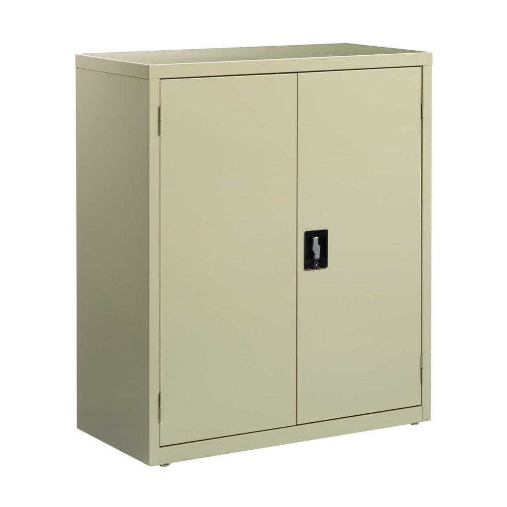 Lorell Fortress Series 18inD Steel Storage Cabinet, Fully Assembled, 3-Shelf, Putty