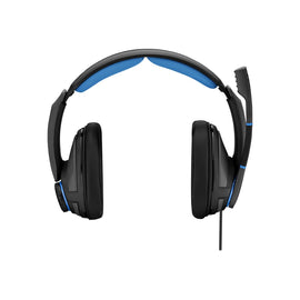 EPOS GSP 300 - Headset - full size - wired - 3.5 mm jack - noise isolating - black, blue