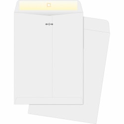 Business Source Double-prong Clasp Envelopes - Clasp - #97 - 10in Width x 13in Length - 28 lb - Clasp - Wove - 100 / Box - White