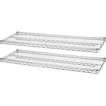 Load image into Gallery viewer, Lorell Industrial Wire Shelving Extra Shelves, 36inW x 24inD, Chrome, Set Of 2
