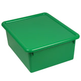 Stowaway 5in Letter Box With Lid, Small Size, 5in x 10 1/2in x 13in, Green, Pack Of 3