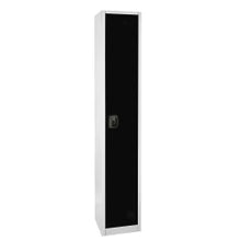 Load image into Gallery viewer, Alpine AdirOffice 1-Tier Steel Locker, 72inH x 12inW x 12inD, Black