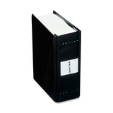 Charles Leonard Vericap Expandable 3-Ring Binder, 6in Round Rings, Black