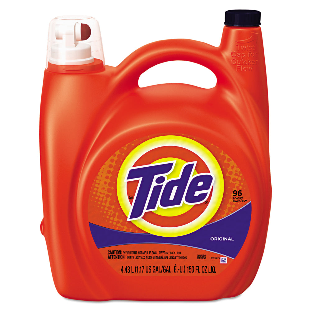 Tide Ultra Liquid Laundry Detergent, Original Scent, 150 Oz Bottle, Case Of 4