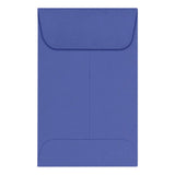 LUX Coin Envelopes, #1, Gummed Seal, Boardwalk Blue, Pack Of 250