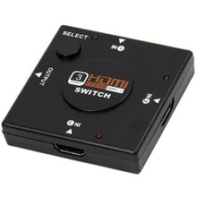 Load image into Gallery viewer, 4XEM 3 Port HDMI Switch with full HD support. 3 HDMI devices into 1 HDMI display. - 3 Port HDMI Switch with 1920 x 1080 - Full HD - 3 HDMI in and switch to 1 HDMI out