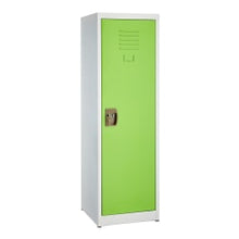 Load image into Gallery viewer, Alpine Kids&#39; 1-Tier Steel Locker, 48inH x 15inW x 15inD, Green