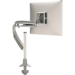 Chief Kontour Dynamic Single Monitor Arm Desk Mount - For Displays 10-38in - Silver - Height Adjustable - 10in to 30in Screen Support - 22 lb Load Capacity - 75 x 75, 100 x 100 - VESA Mount Compatible