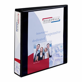 Avery Nonstick Heavy-Duty View Binder With EZ-Turn Rings, 8 1/2in x 11in, 1 1/2in Rings, 40% Recycled, Black