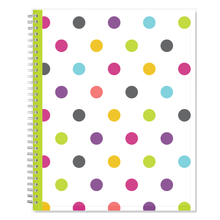 Load image into Gallery viewer, 2023-2024 Blue Sky Teacher Dots CYO Academic Weekly/Monthly Planner, 8-1/2in x 11in, July 2023 to June 2024, 100330-A