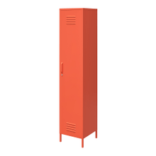 Load image into Gallery viewer, Ameriwood Home Cache Single Metal Locker Storage Cabinet, 72-7/8inH x 15inW x 15-3/4inD, Orange