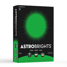 Load image into Gallery viewer, Astrobrights Color Multi-Use Printer &amp; Copy Paper, 1 Ream, Gamma Green, Letter (8.5in x 11in), 500 Sheets Per Ream, 24 Lb, 94 Brightness